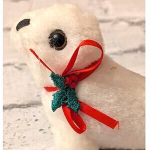 Vtg. Christmas Seal Plush